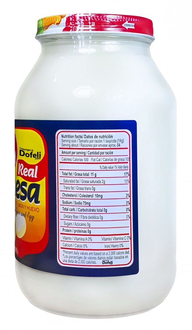 Classic mayo from Dominican Republic made by Baldom, known as La Reina del Sabor.